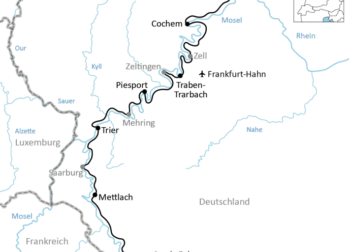 Der Saar- und Mosel-Radweg
