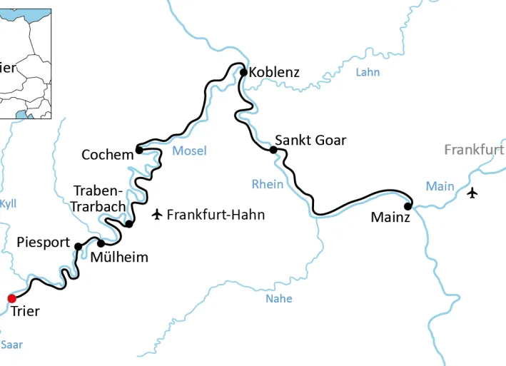 Der Mosel- und Rheinradweg