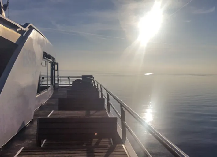 Die Fahrt mit der Fähre