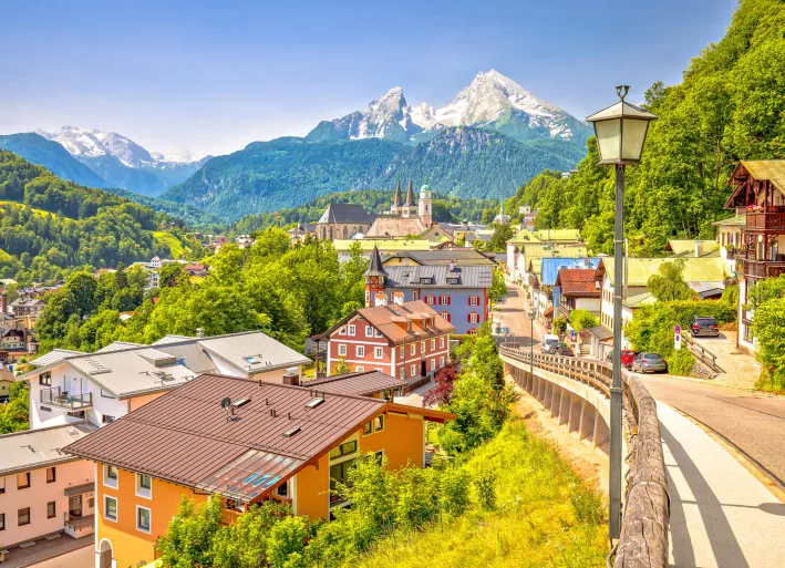 Berchtesgaden mit Blick auf den Watzmann