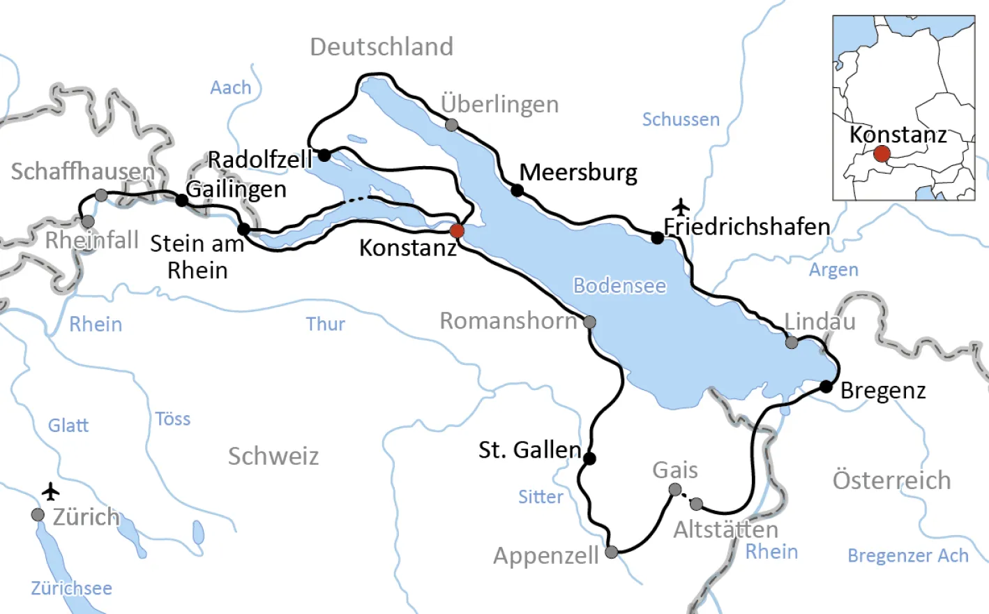 Radurlaub am Bodensee