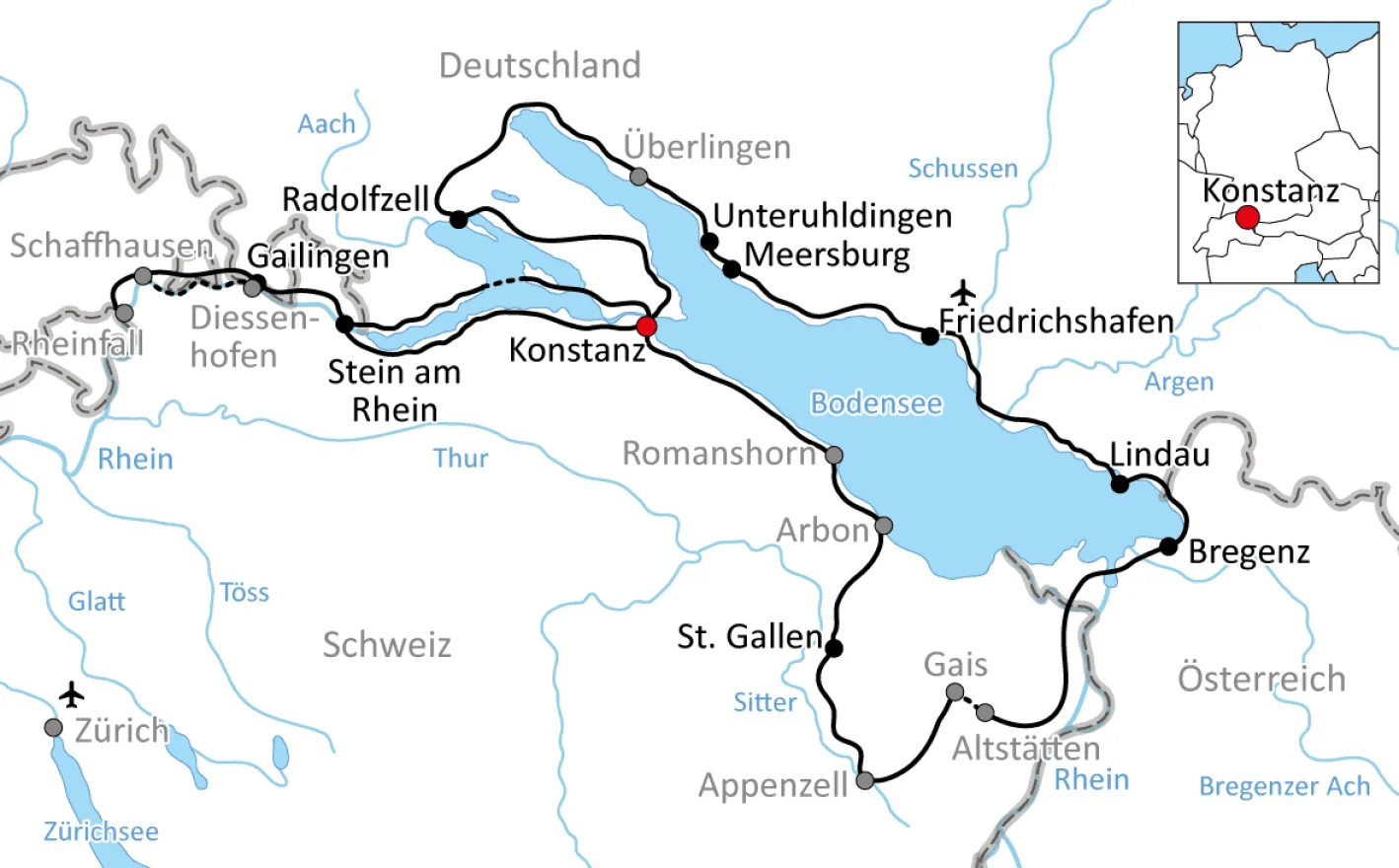 Radurlaub am Bodensee