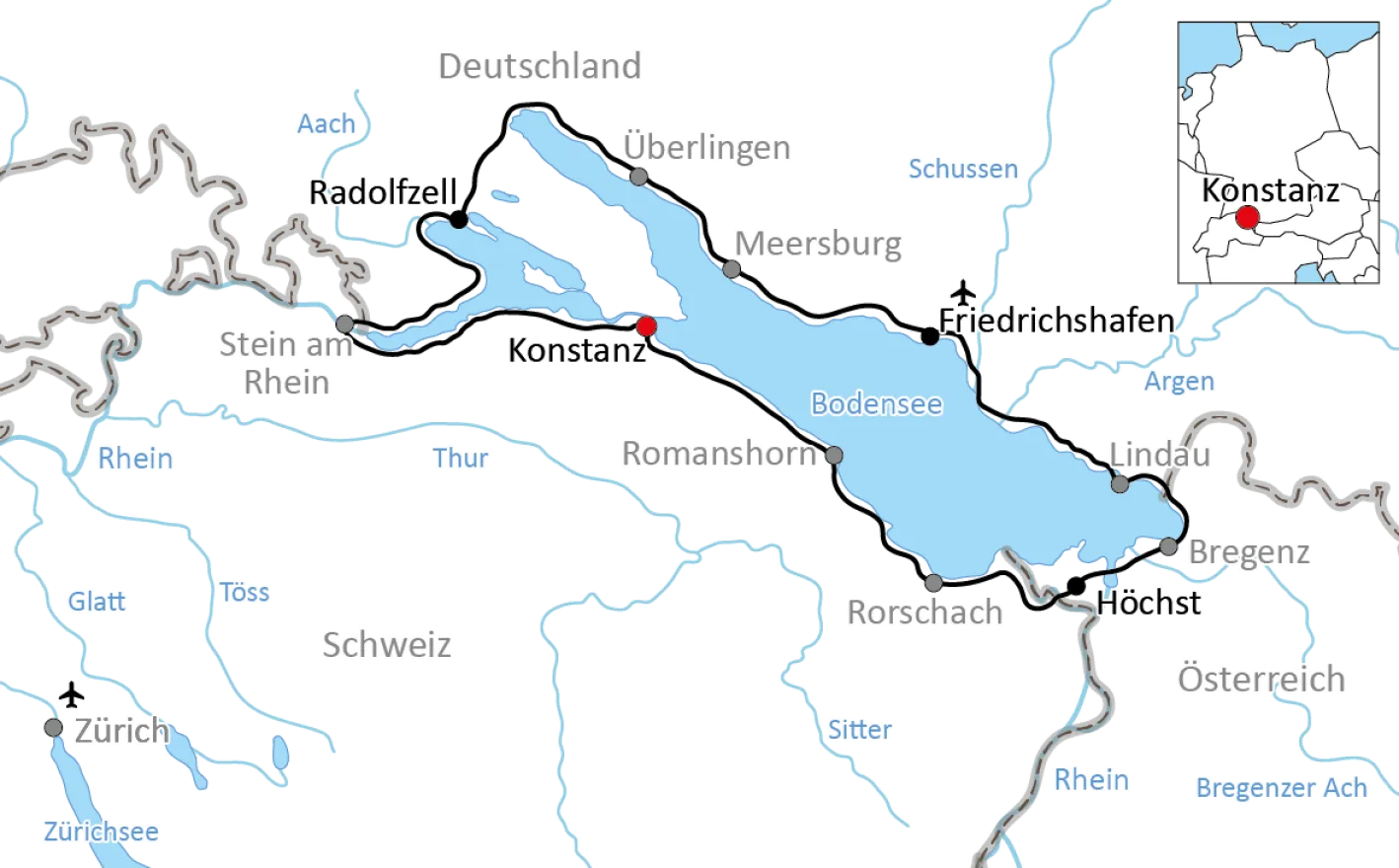 In 6 Tagen rund um den Bodensee