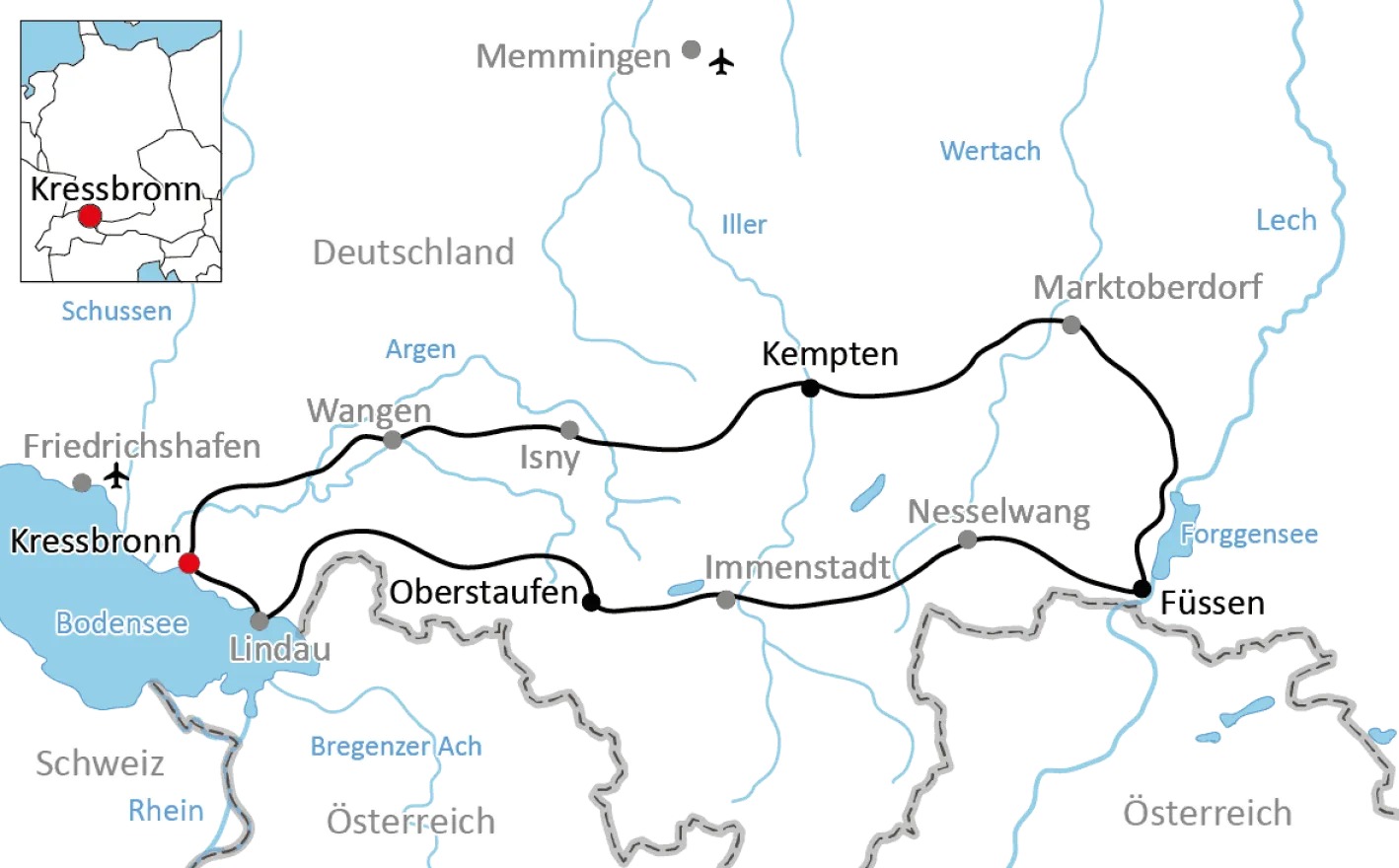 Sportliche Allgäu-Runde