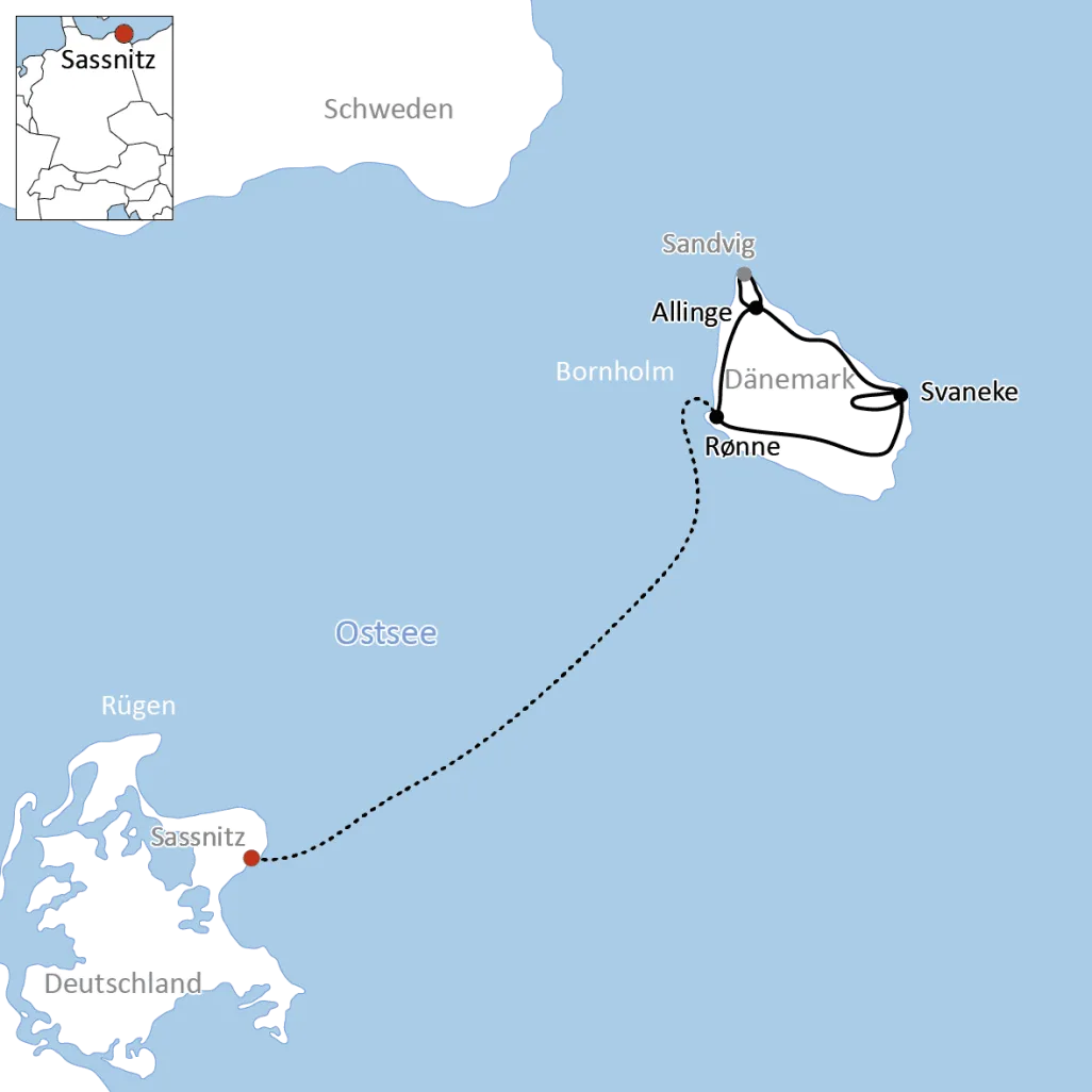 Radtour auf Bornholm