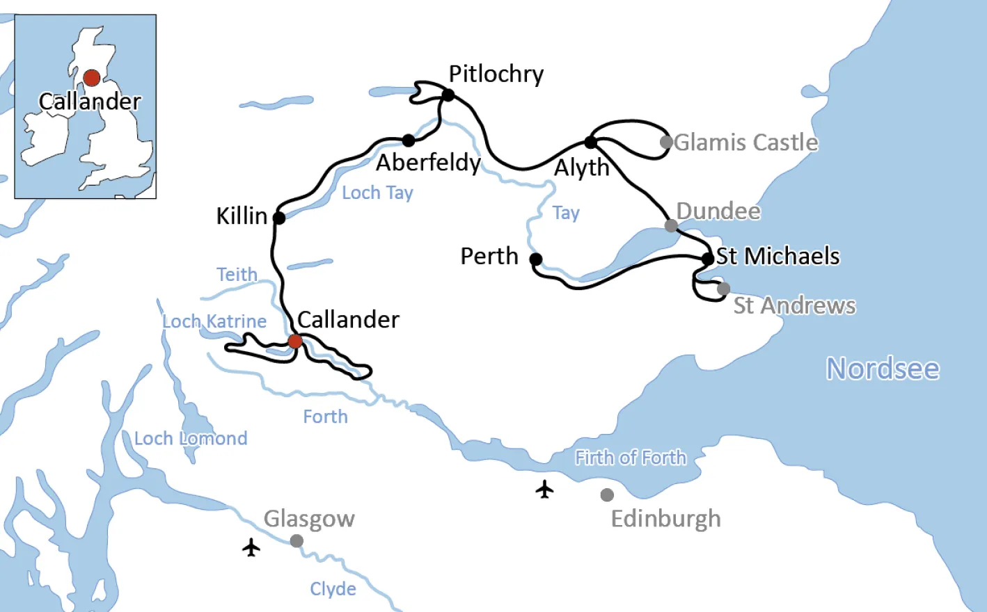 Der Große Radurlaub in Schottland