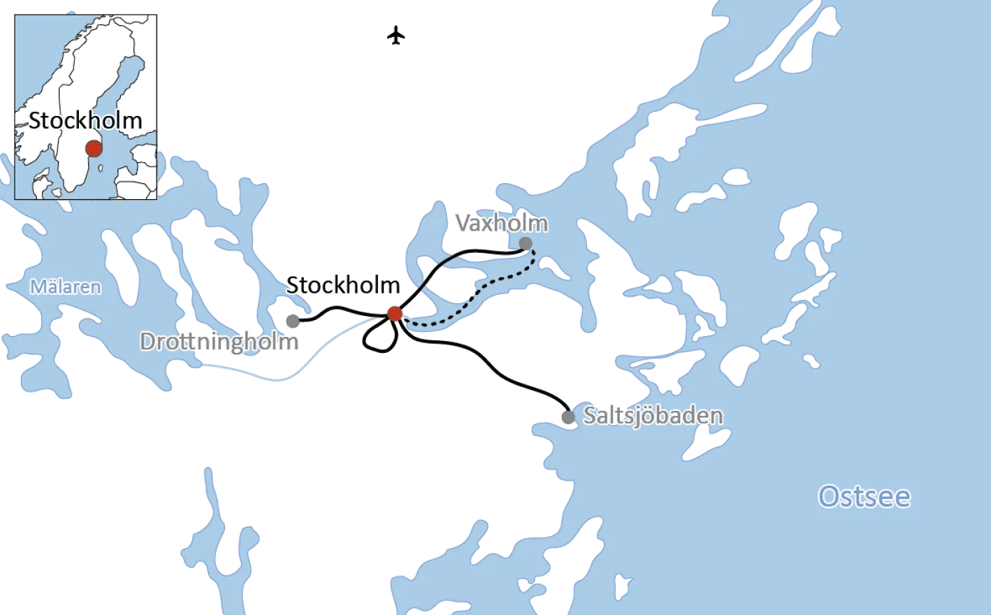 Radtouren um Stockholm und zum Schärengarten