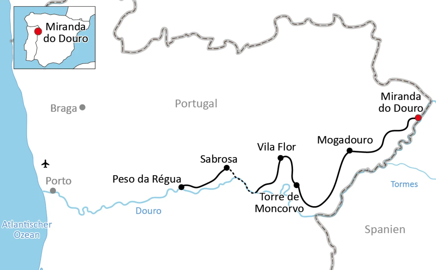 Radtour im Douro-Tal