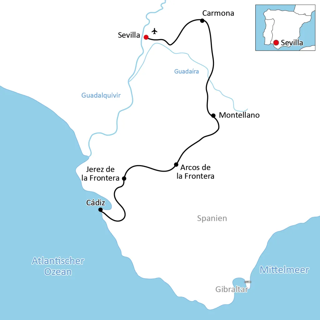 Radtour durch Andalusien
