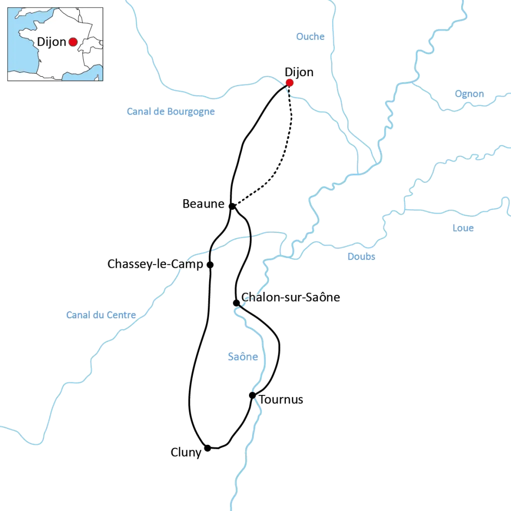 Radtour durch das Burgund