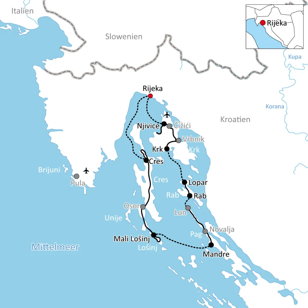  Rad und Schiff in Kroatien