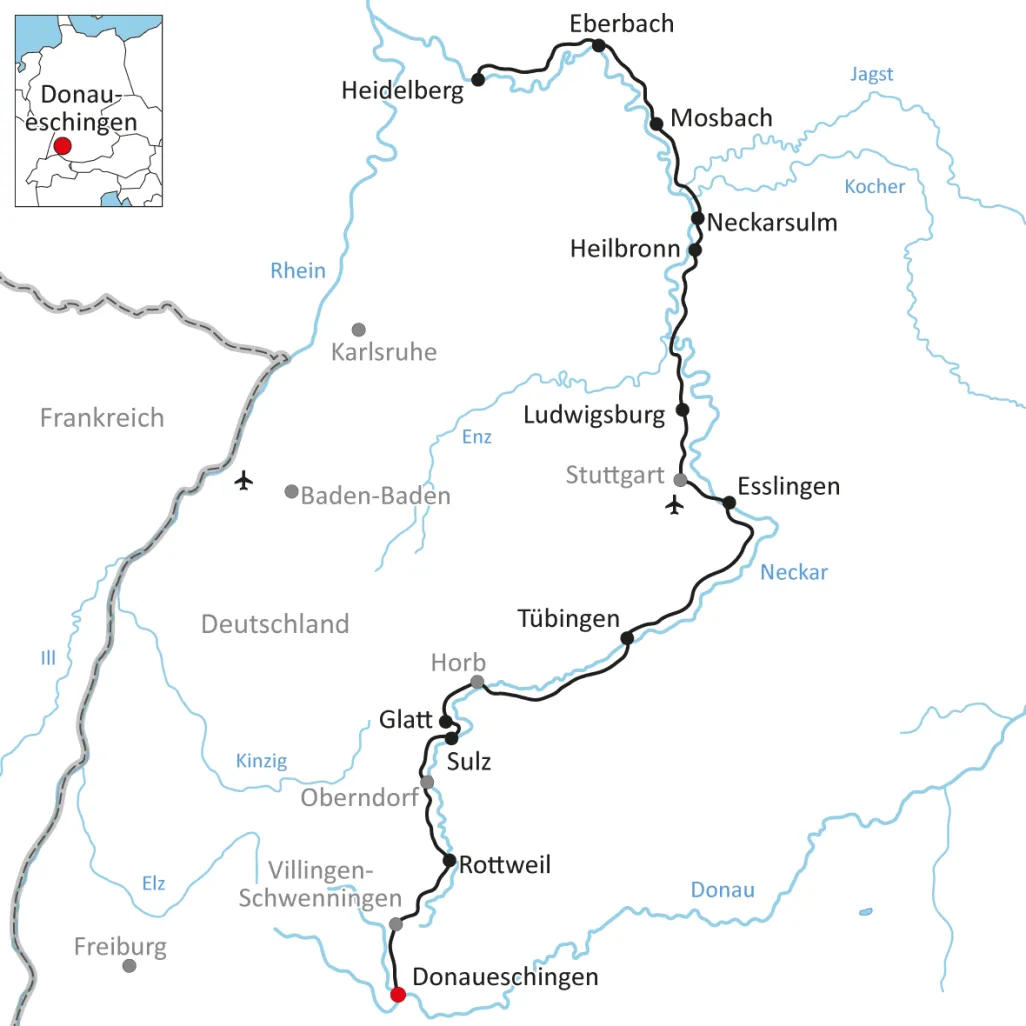 Radurlaub am Neckar
