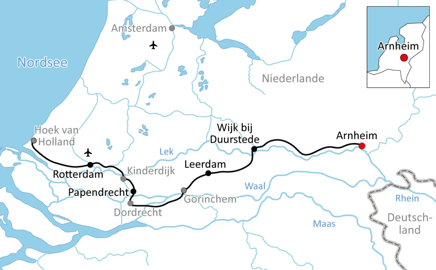 Radtour in Holland: Arnheim – Rotterdam
