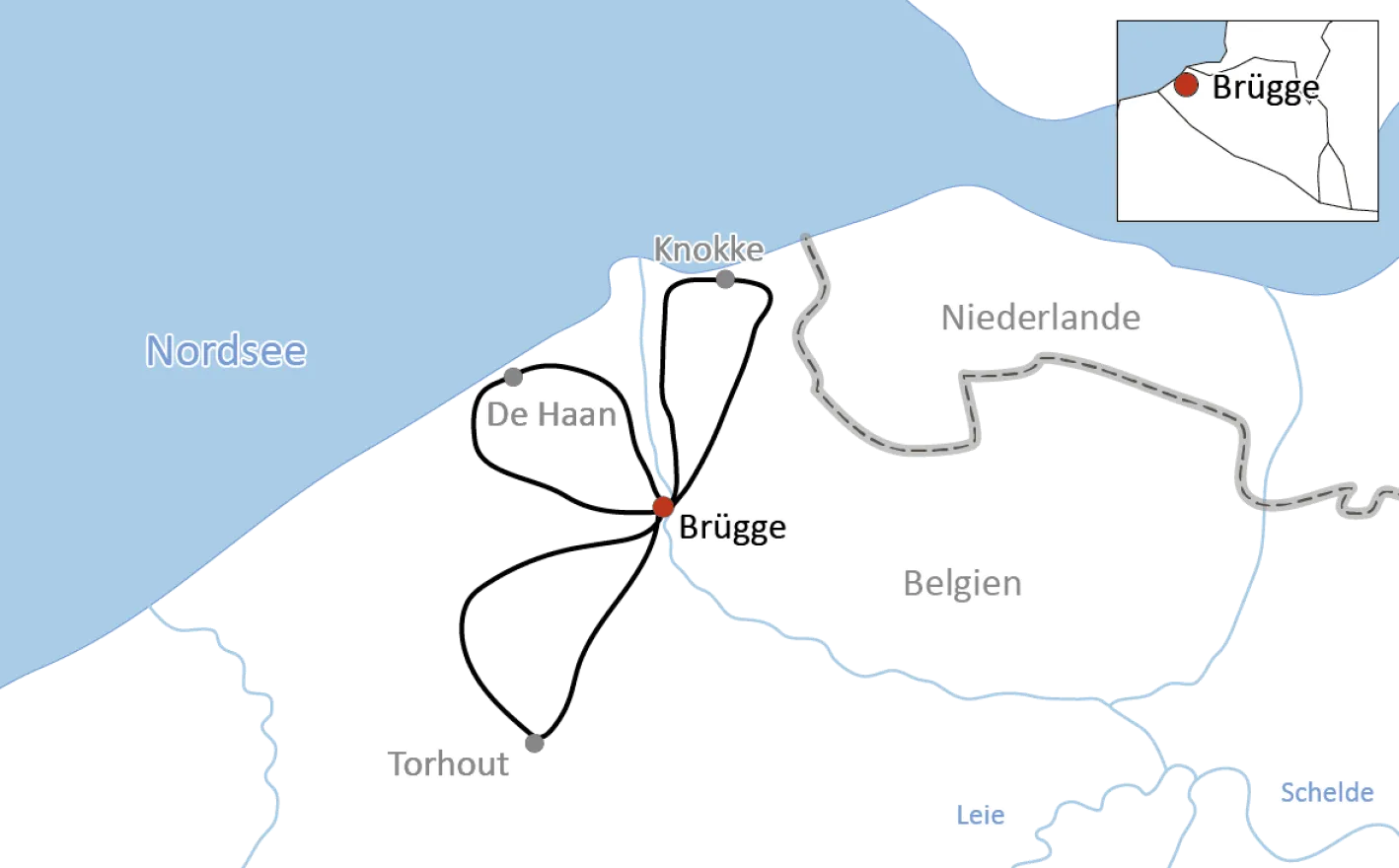 Radtouren in Flandern