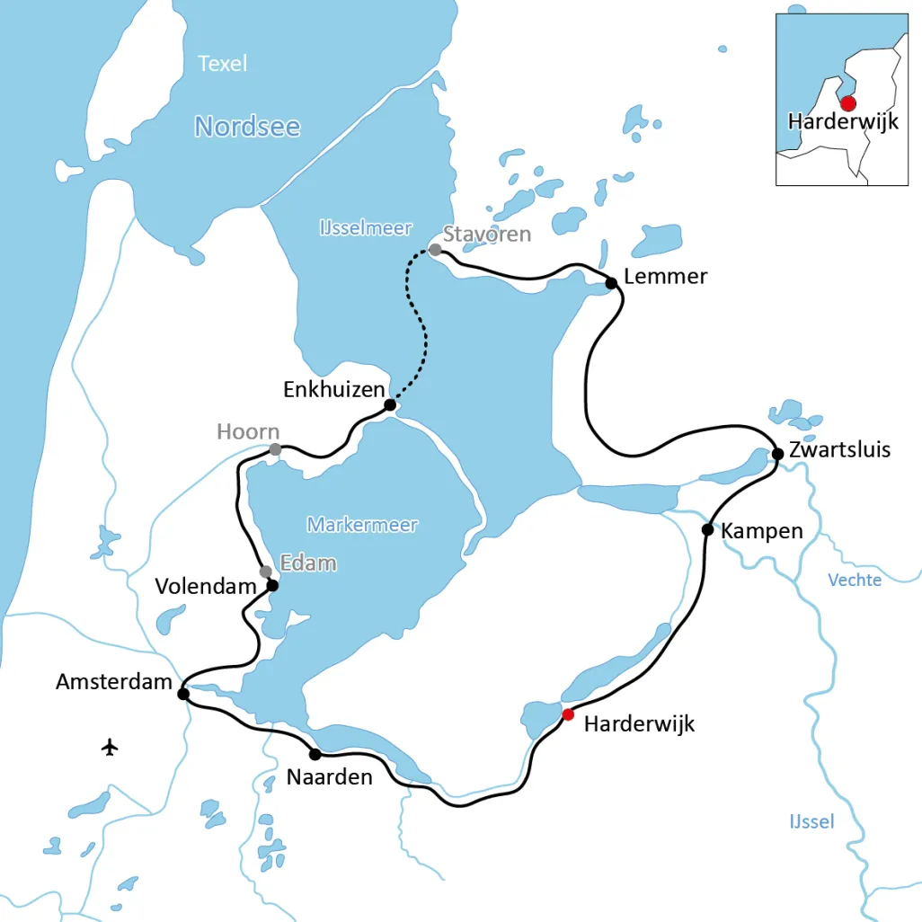 Radtour um das IJsselmeer