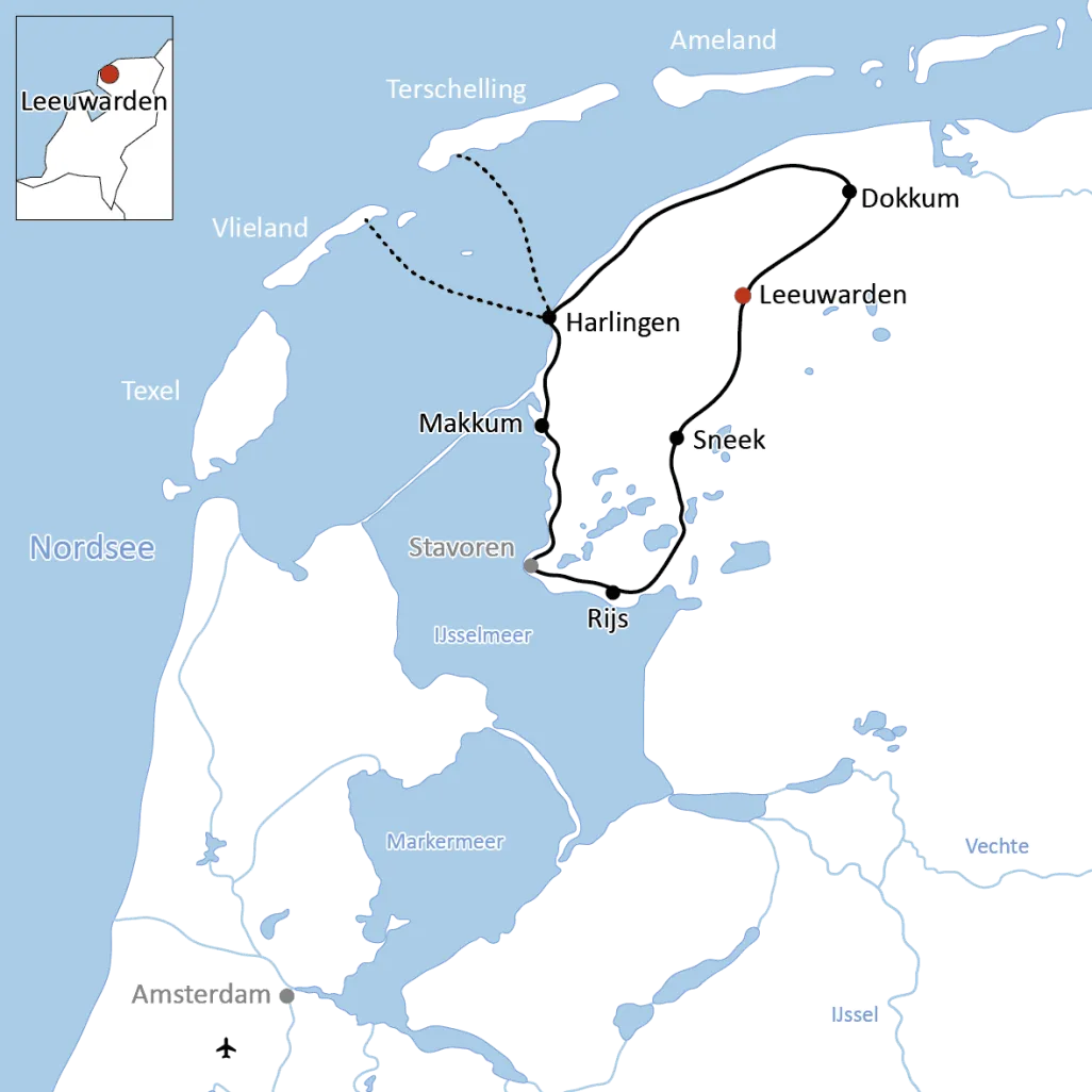 Radtour in Friesland