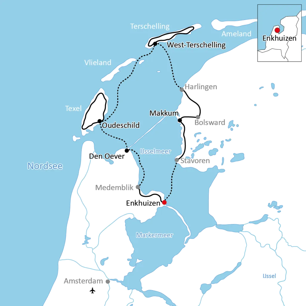 Inselhüpfen in Holland