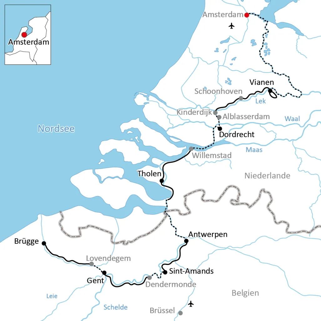 Amsterdam - Brügge
