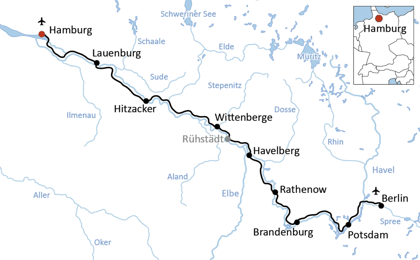 Der Elbe-Havel-Radweg