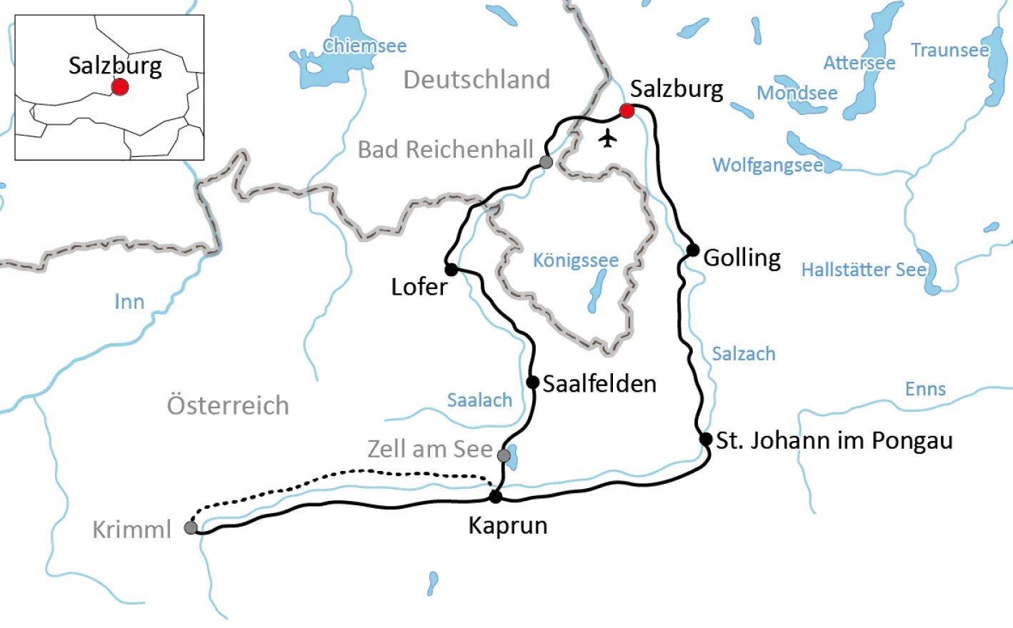 Die Tauern-Radtour ab Salzburg