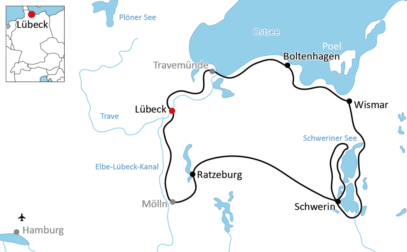 Ostsee, Hansestädte & Alte Salzstraße