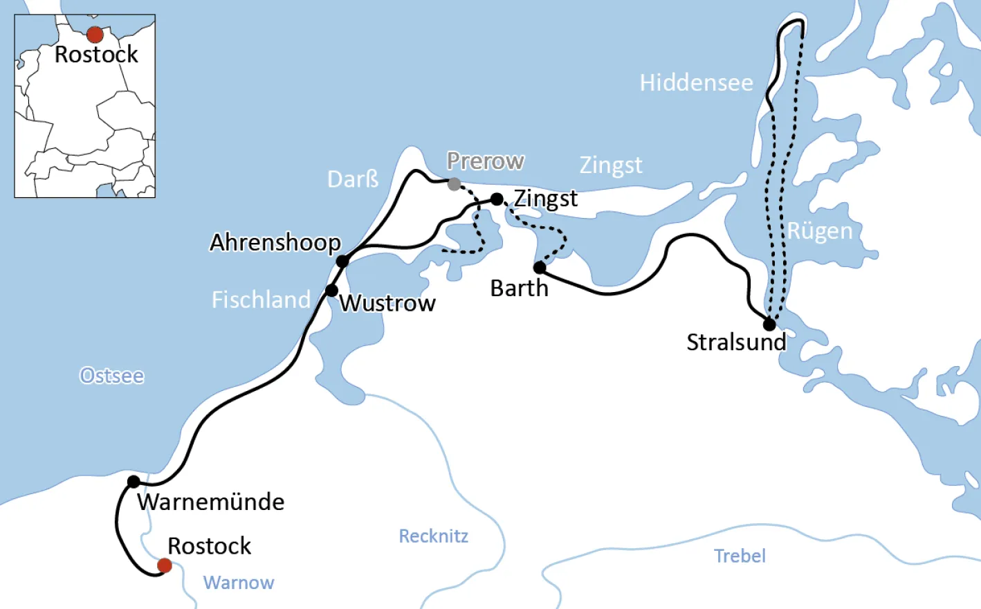 Radurlaub auf dem Darß