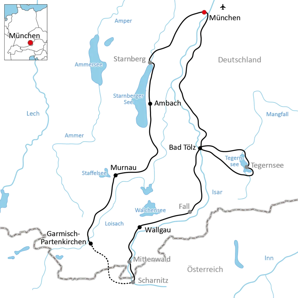 Radurlaub in Oberbayern