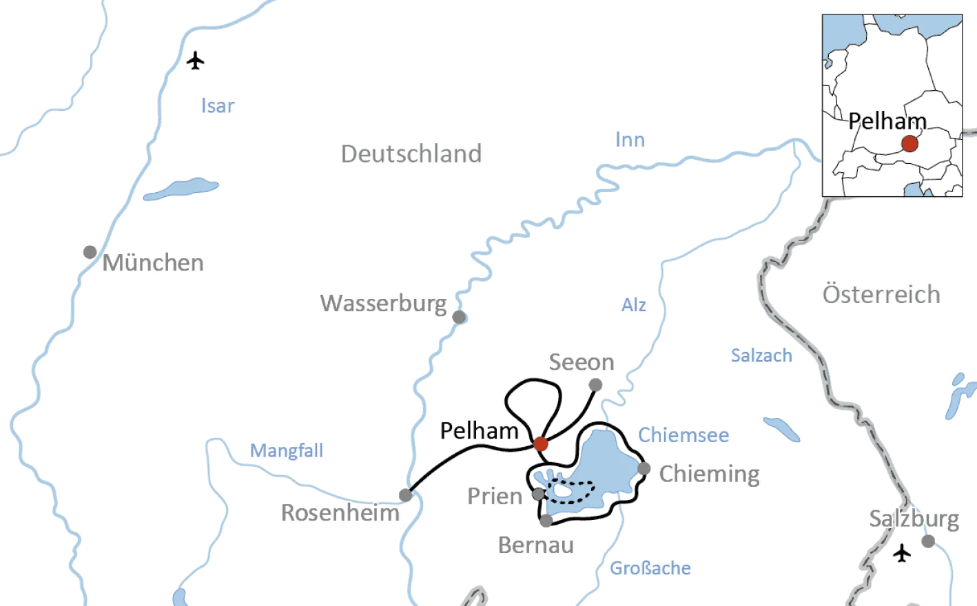 Radurlaub am Chiemsee