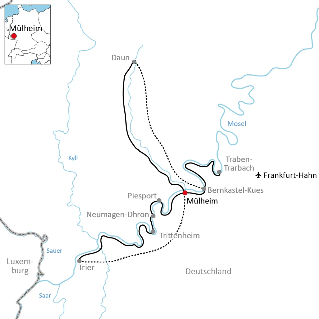 Radtour auf dem Maare-Mosel-Radweg