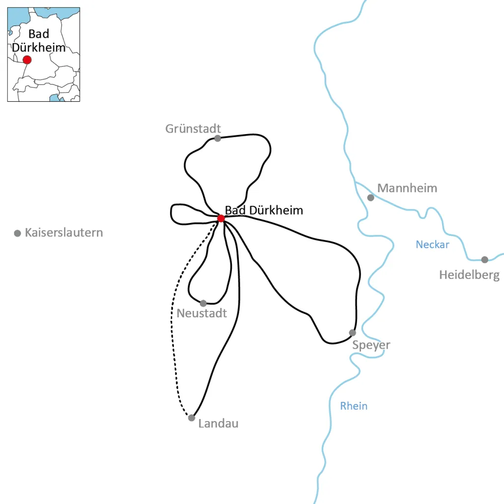 Radtour in der Pfalz