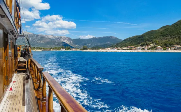 Blick auf Lefkada