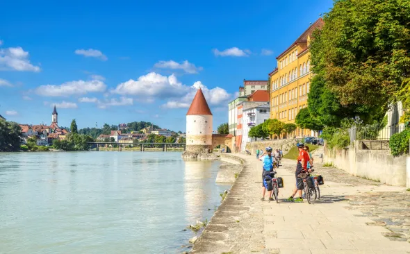 Am Inn-Ufer in Passau