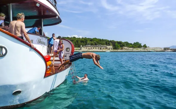 Badepause in der Kvarner Bucht