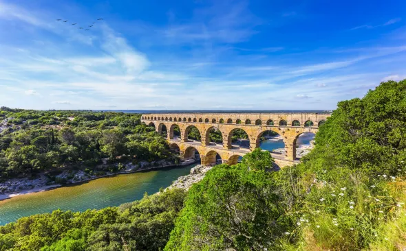 Bogenbrücke Pont du Gard