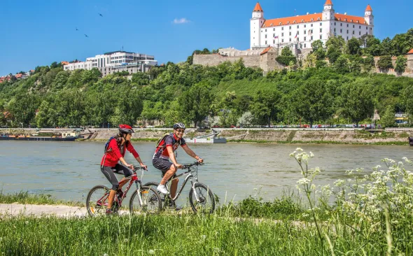 Die Burg Bratislava in Bratislava