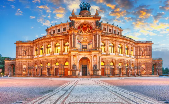 Die Semperoper in Dresden
