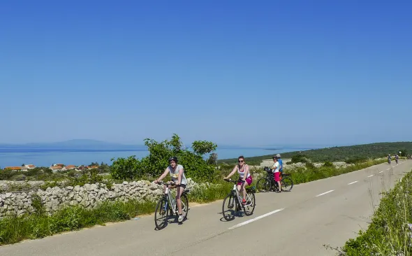 Radtour auf der Insel Pag