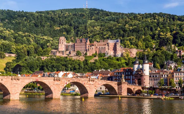 Neckar, Heidelberg, Schloss
