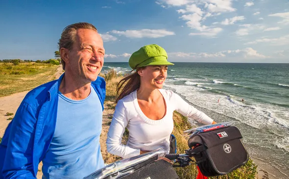 Radfahren an der Ostseeküste