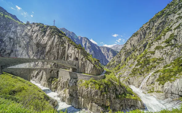 Schöllenenschlucht am Gotthardpass