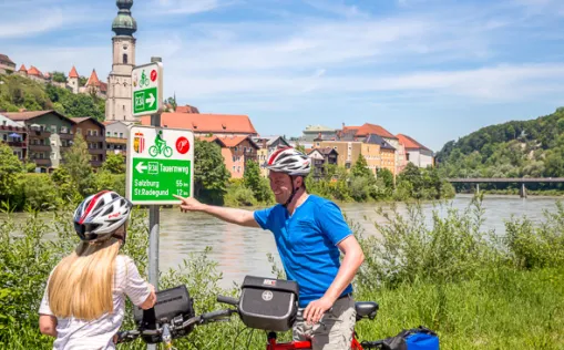 Am Tauern-Radweg in Burghausen