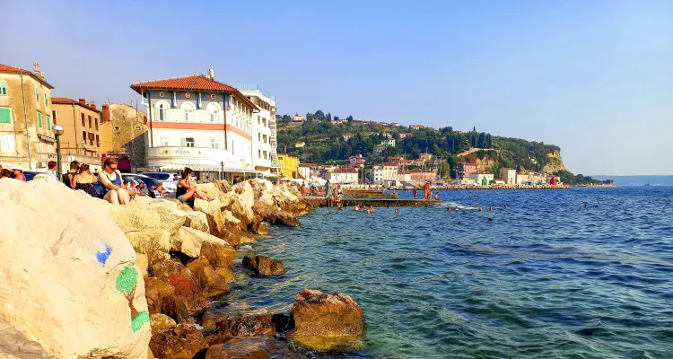 Strand in Piran