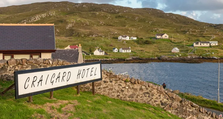 Ankunft am Craigard Hotel in Castlebay