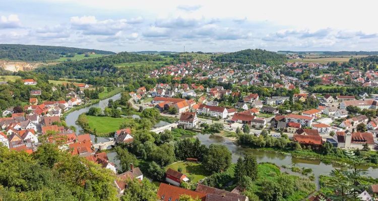 Blick von der Burg Harburg