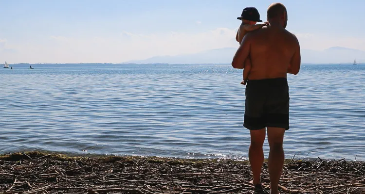 Am Badestrand in Lindau