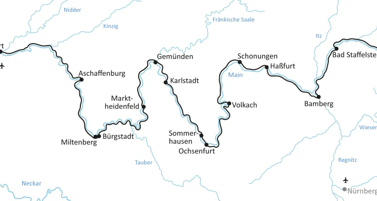 Radtour von Bayreuth nach Mainz