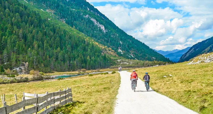 Der Tauern-Radweg, bei Krimml