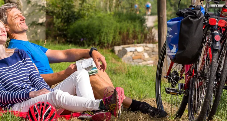 Pause auf dem Donau-Radweg