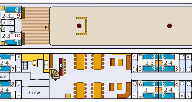 Elizabeth, Deckplan