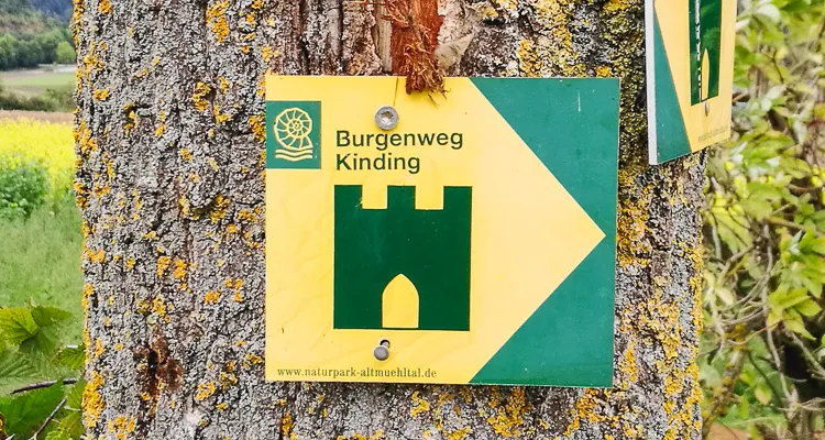Wegweiser Burgenweg